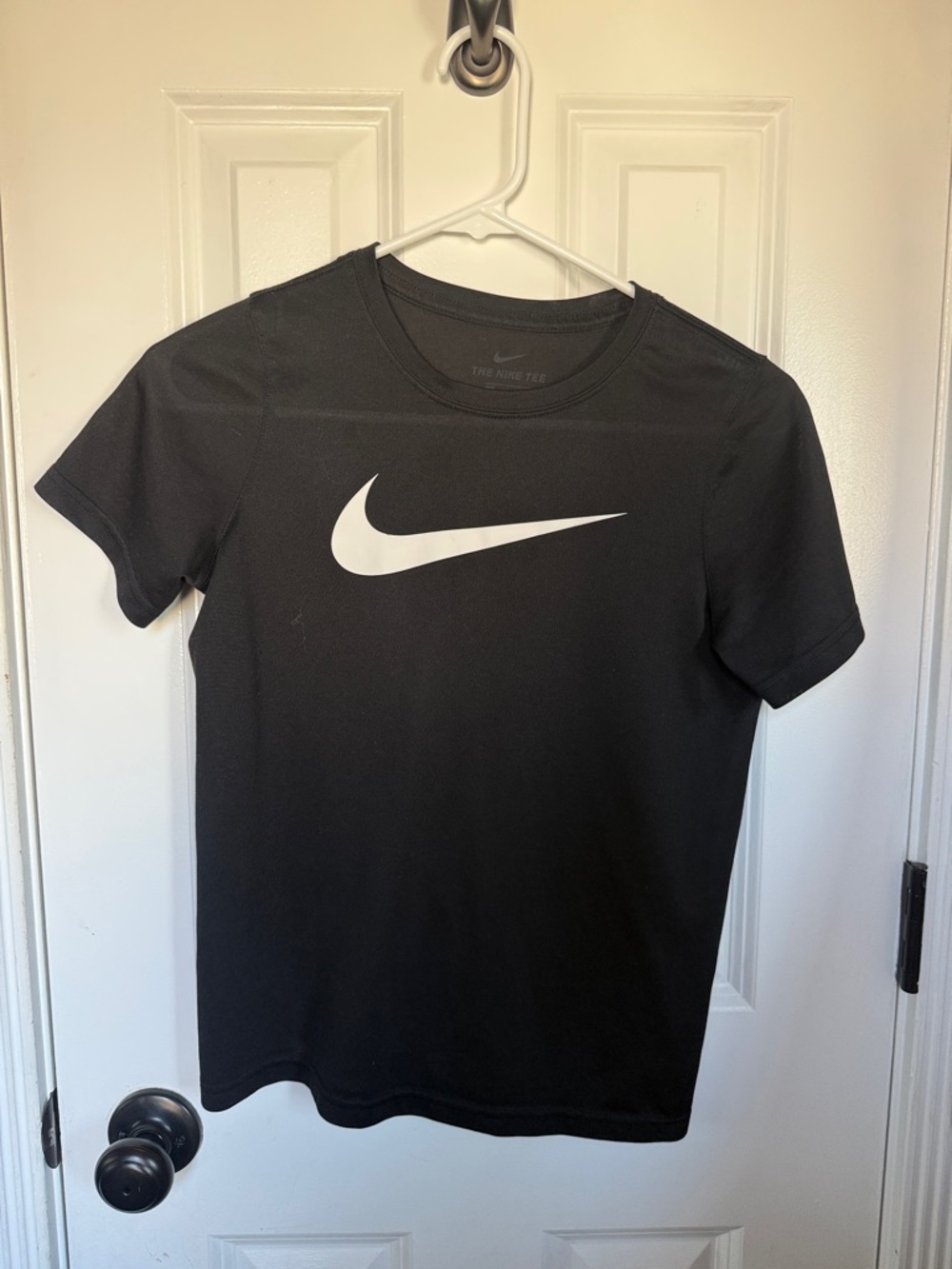 Nike Black Short Sleeve Tee with White Swoosh